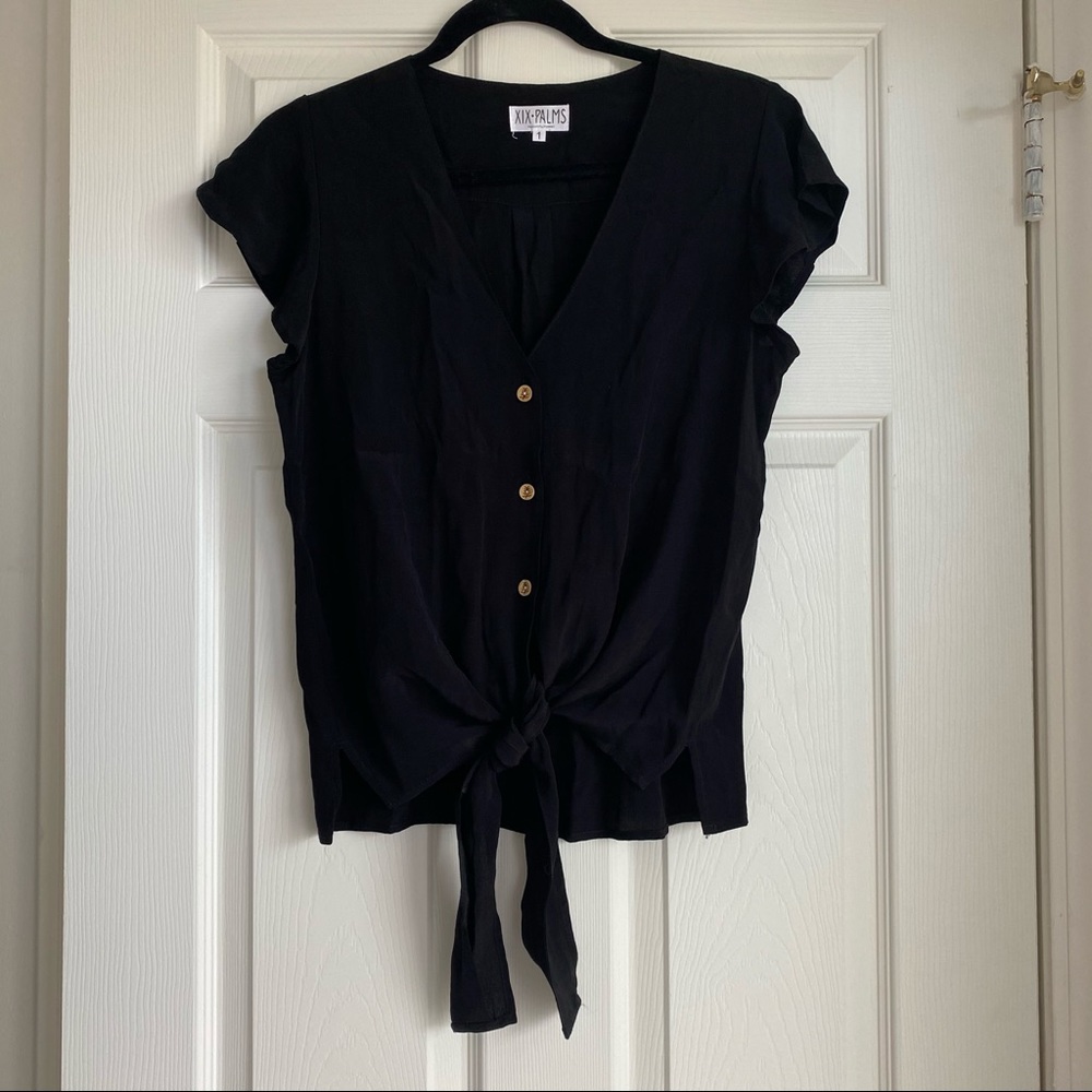 XIX Palms black tie top, size 1
